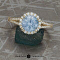 The "Charlotte" in 14k yellow gold with 2.98-Carat Montana Sapphire