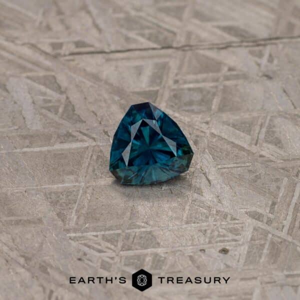 1.38-Carat Dark Blue-Green Sapphire