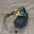 The “Mari” ring in 14k yellow gold with 1.63-Carat Montana Sapphire