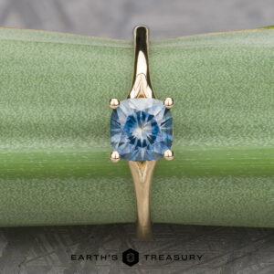 The "Daphne" ring in 14k yellow gold with 1.29-carat Montana sapphire