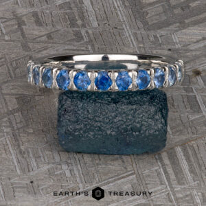 The Ombre Sapphire Ring in Platinum