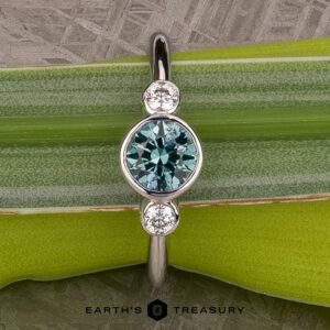 The "Naiad" in 14k white gold with 0.87-Carat Montana Sapphire