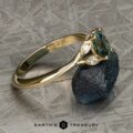 The “Hazel” ring in 14k yellow gold with 0.99-Carat Montana Sapphire