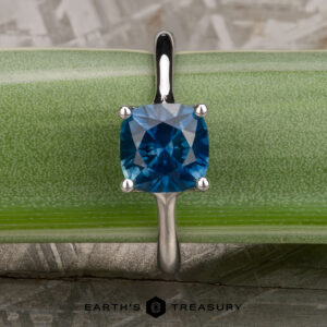 The "Phoebe" ring in 14k white gold with 2.24-carat Montana sapphire