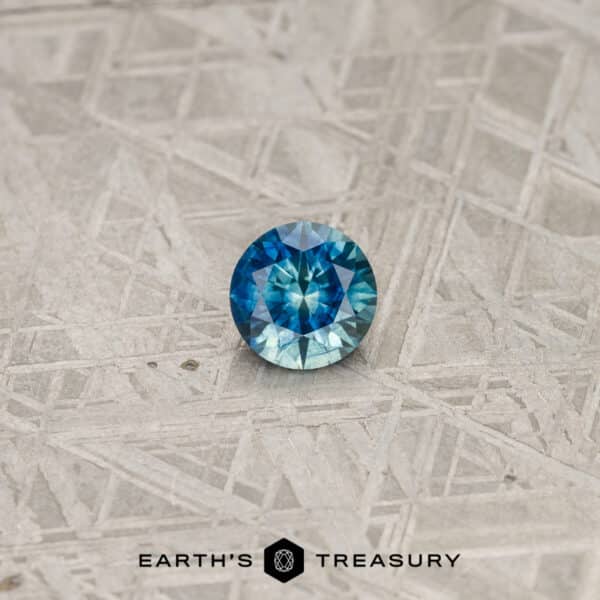 1.51-Carat Deep Blue-Green Particolored Montana Sapphire (Heated