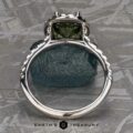 The Classic Pave Halo Ring in 14k white gold with 1.88-Carat Australian Sapphire