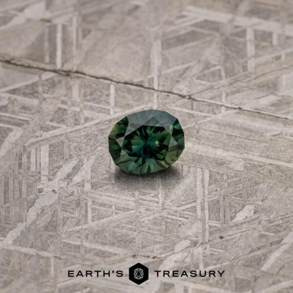 1.52-Carat Dark Green Australian Sapphire