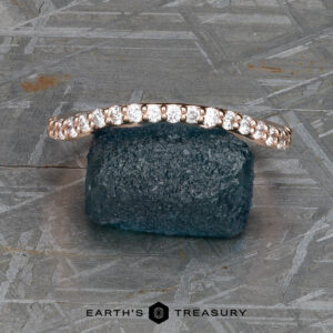 The Classic Prong-Set band in 14k rose gold