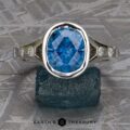 The "Corvus" Ring in platinum with 4.30-Carat Montana Sapphire