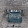 The Deluxe Channel-Set Yogo Sapphire and Diamond Band in platinum