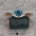 The "Ruenna" ring in 14k rose gold with 1.00-carat Montana sapphire