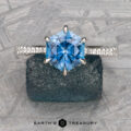 The Pave "Katya" ring in platinum with 1.78-carat Montana sapphire