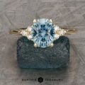 The "Kelli" ring in 14k yellow gold with 1.73-carat Montana sapphire