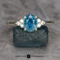 The "Kelli" ring in platinum with 1.27-carat Montana sapphire