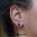 Premium 6.5mm Montana Sapphire Earrings (Heated)