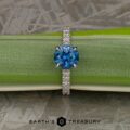 The "Marina" Deluxe Pave Ring in platinum with 1.79-Carat Montana Sapphire