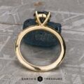 The Milgrain “Clarice” in 18k yellow gold with 1.31-Carat Australian Sapphire