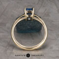 The Cathedral "Lyra" ring in 14k yellow gold with 1.34-carat Ceylon sapphire