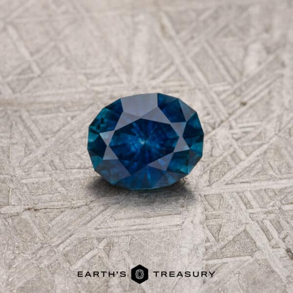 1.32-Carat Deep Blue-Green Montana Sapphire (Heated)