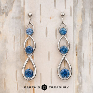 Deluxe Continuum Montana Sapphire Drop Earrings