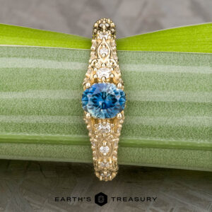 The "Deliah" ring in 14k yellow gold with 1.82-carat Montana sapphire