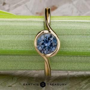 The "Milos" Ring in 14k yellow gold with 1.02-Carat Montana Sapphire