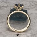 The Minimal "Anemone" ring in 14k yellow gold with 1.60-carat Montana sapphire