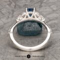 The Ornate "Cattleya" ring in platinum with 1.49-carat Montana sapphire