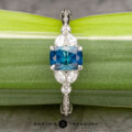 The Ornate "Cattleya" ring in platinum with 1.49-carat Montana sapphire