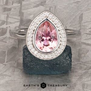 The "Grace" in 14k white gold with 1.40-Carat Pink Tourmaline