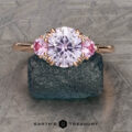 The Lilium ring in 20k pink gold with 1.72-Carat Montana Sapphire