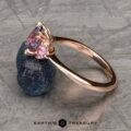 The Lilium ring in 20k pink gold with 1.72-Carat Montana Sapphire