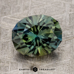 2.83-Carat Green-Teal Particolored Unheated Tanzanite (Zoisite)