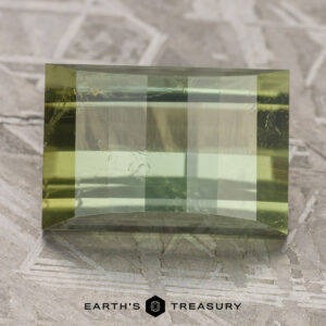 7.08-Carat LIght Olive-Green California Tourmaline