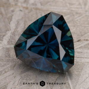 4.73-Carat Deep Blue-Green Nigerian Sapphire