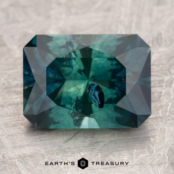 6.12-Carat Teal-Green Bicolored Montana Sapphire (Heated)