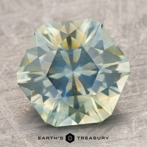 5.70-Carat Mint-Yellow Particolored Montana Sapphire (Heated)