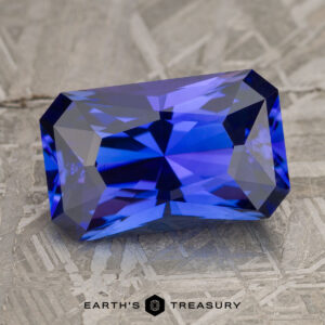 6.63-Carat Deep Blue-Purple Tanzanite