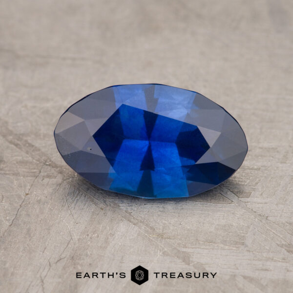 1.53-Carat Deep Blue Ceylon Sapphire (Heated)