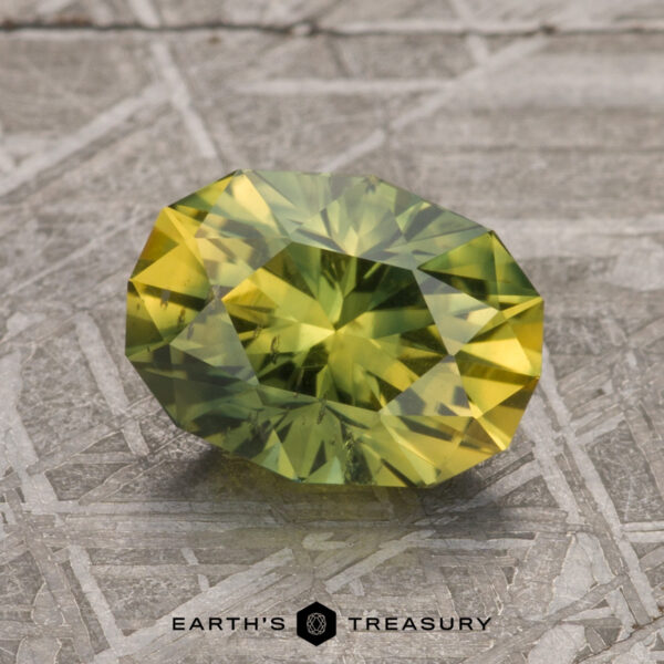 2.49-Carat Gold-Green Particolored Australian Sapphire (Heated)