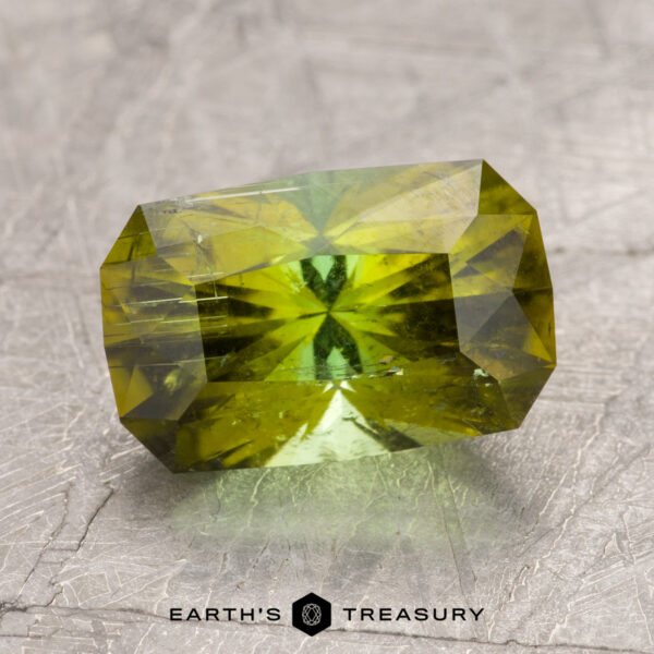 2.99-Carat Dark Lime Green California Tourmaline