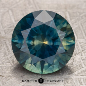 5.37-Carat Blue-Green-Yellow Particolored Montana Sapphire (Heated)