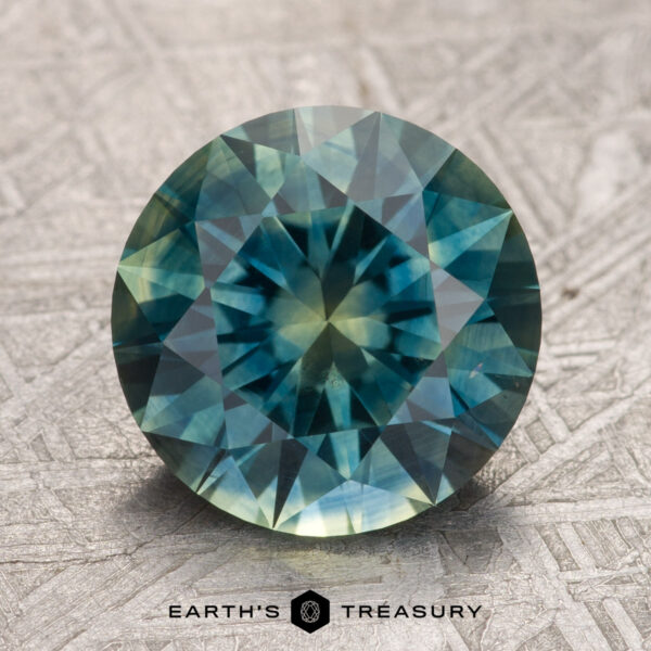 4.17-Carat Teal-Green Particolored Montana Sapphire (Heated)