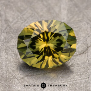 2.60-Carat Gold-Green Particolored Australian Sapphire (Heated)