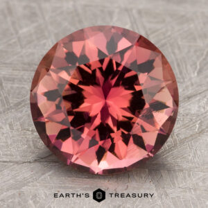 3.93-Carat Orangey-Pink Tourmaline