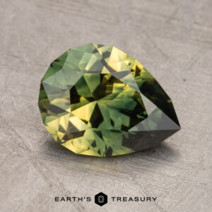 2.34-Carat Deep Green-Yellow Particolored Australian Sapphire (Heated)