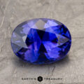 3.65-Carat Rich Violet Blue Ceylon Sapphire (Heated)